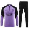 Paris Saint-Germain Trainings Sweatshirt Quarter-zip 2023-24 Purper - Kids